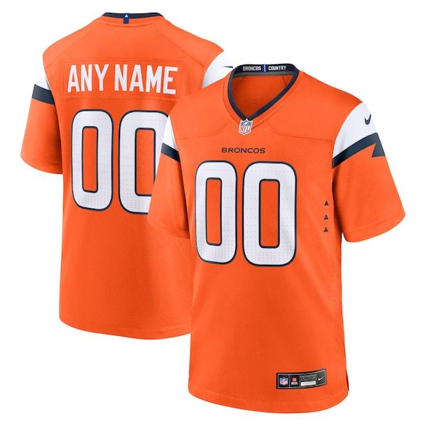 Nike Denver Broncos Custom Game Jersey Orange