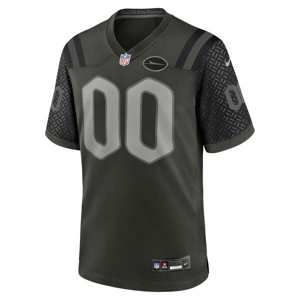 Nike New York Jets 2025 Rivalries Custom Game Jersey Gotham Green