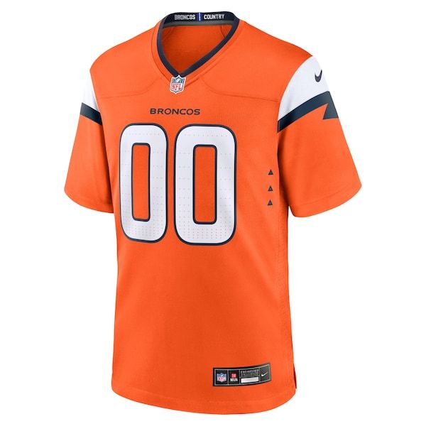 Nike Denver Broncos Custom Game Jersey Orange