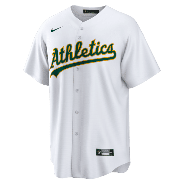 Nike Nick Kurtz Athletics Home Replica Player Jersey White