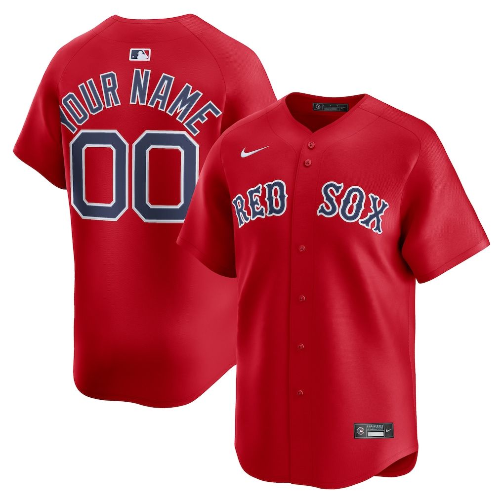 Nike Boston Red Sox Alternate Limited Custom Jersey Red