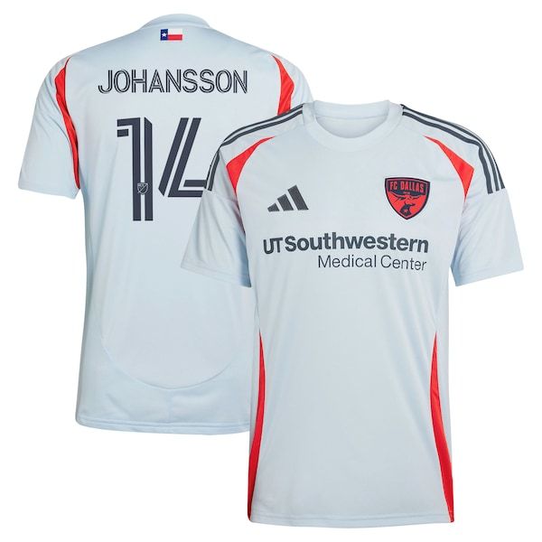 Adidas Herman Johansson FC Dallas 2025 The Inferno Kit Replica Jersey Light Blue
