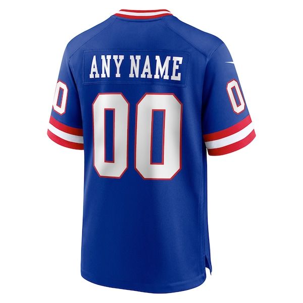Nike New York Giants Classic Custom Game Jersey Royal