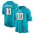 Nike Miami Dolphins Custom Game Jersey Aqua