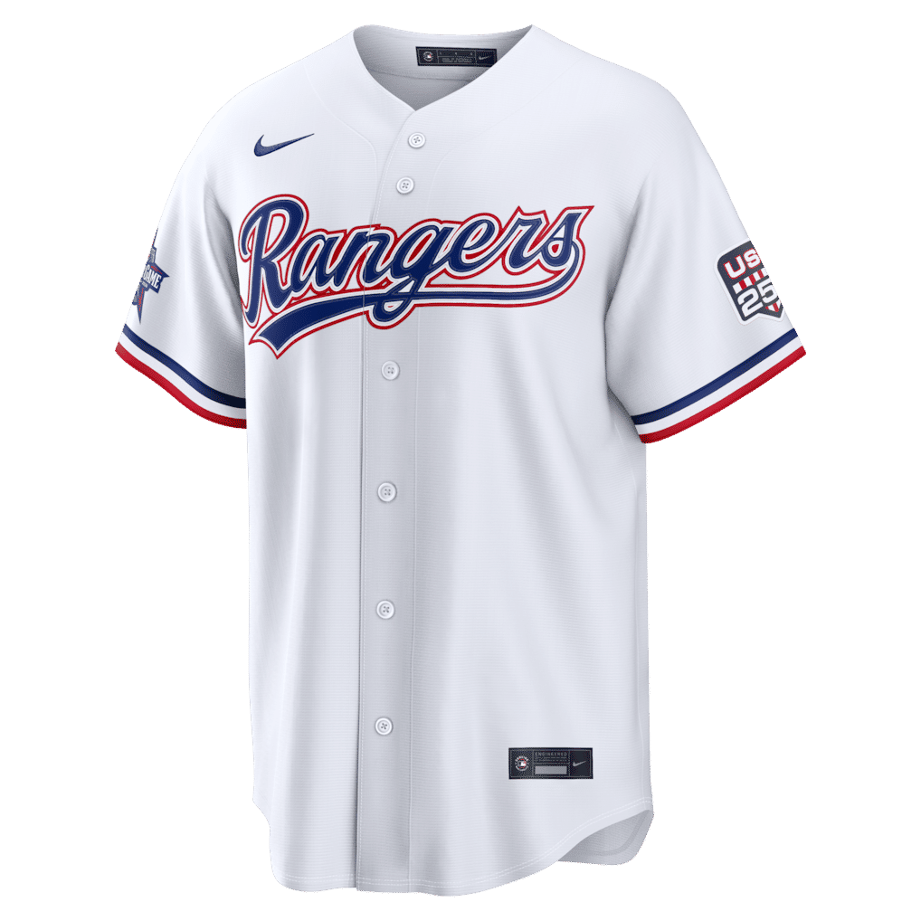Nike Texas Rangers 2026 All-Star Edition Stars & Stripes Stadium Pick-A-Player Jersey White