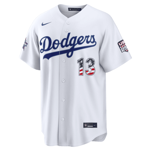Nike Max Muncy Los Angeles Dodgers 2026 All-Star Edition Stars & Stripes White Stadium Jersey