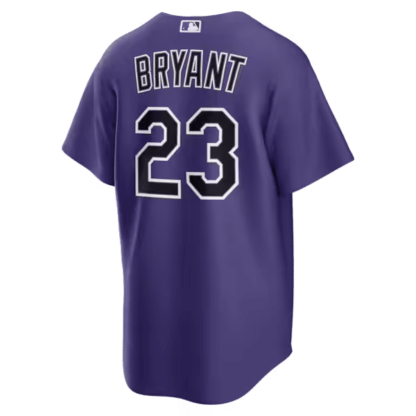Nike Kris Bryant Colorado Rockies Alternate Replica Jersey Purple