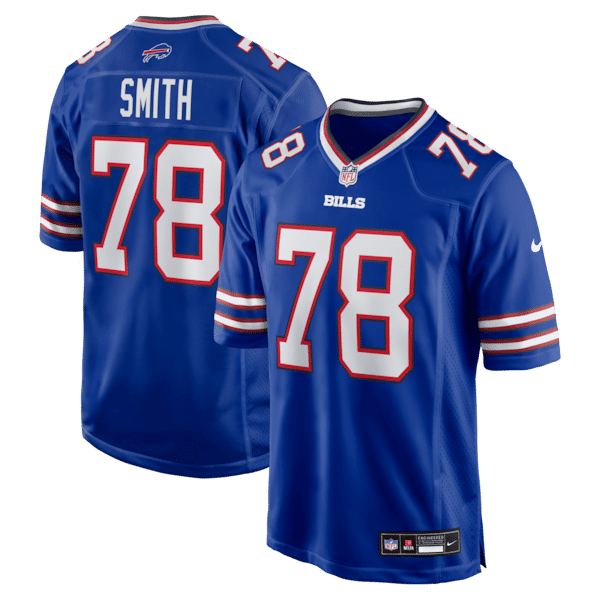 Nike Bruce Smith Buffalo Bills Game Retired Player Jersey Royal