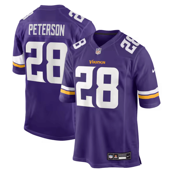 Nike Adrian Peterson Minnesota Vikings Game Jersey Purple