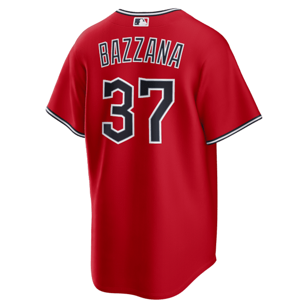 Nike Travis Bazzana Cleveland Guardians Alternate Replica Jersey Red