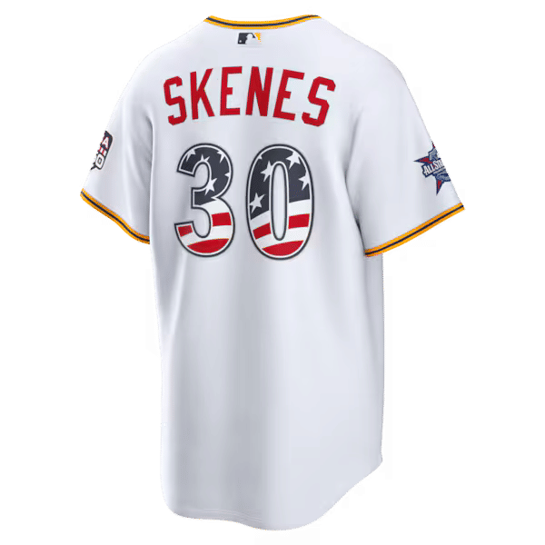 Nike Paul Skenes Pittsburgh Pirates 2026 All-Star Game Stars & Stripes Stadium Jersey White