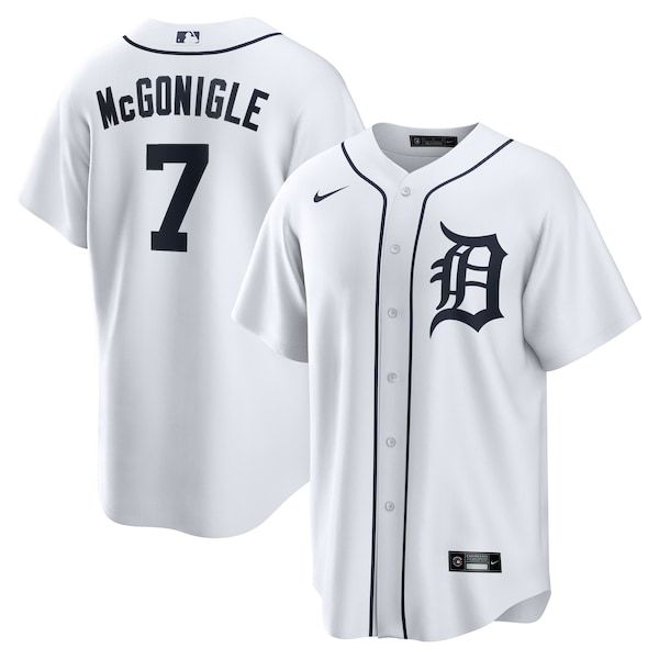 Nike Kevin McGonigle Detroit Tigers Home Replica Jersey White