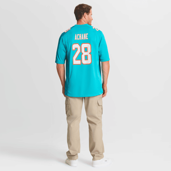 Nike De'Von Achane Miami Dolphins Game Jersey Aqua