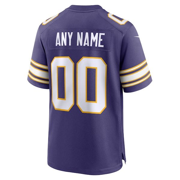 Nike Minnesota Vikings Custom Game Jersey Purple
