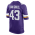 Nike Andrew Van Ginkel Minnesota Vikings Game Jersey Purple