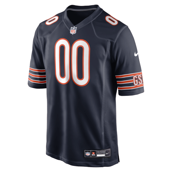 Nike Chicago Bears Custom Game Jersey Navy