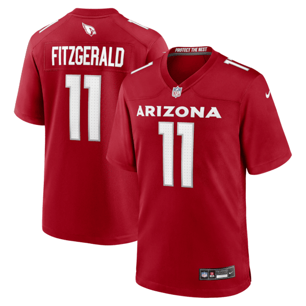 Nike Larry Fitzgerald Arizona Cardinals Team Retired Game Jersey Cardinal
