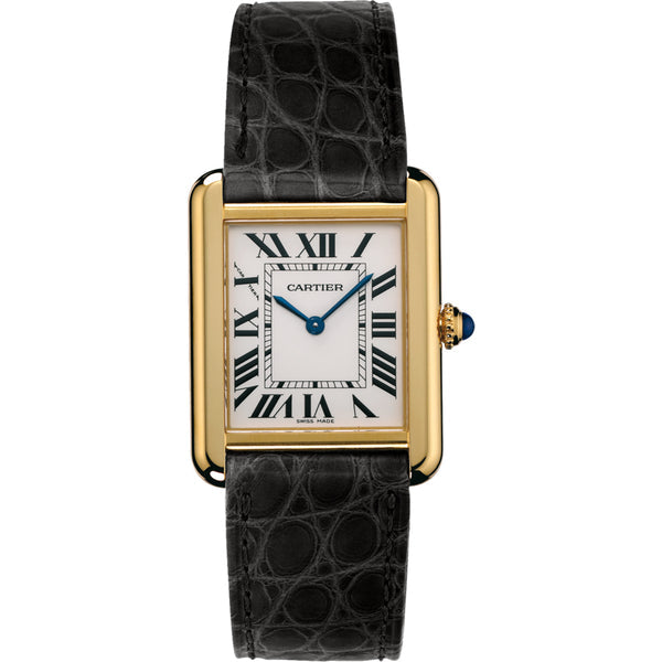 Selfika™ Men's Tank Solo Crocodile Leather Watch