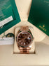 Selfika™ Men's Day-Date Automatic Watch Chocolate Dial 1.6 in