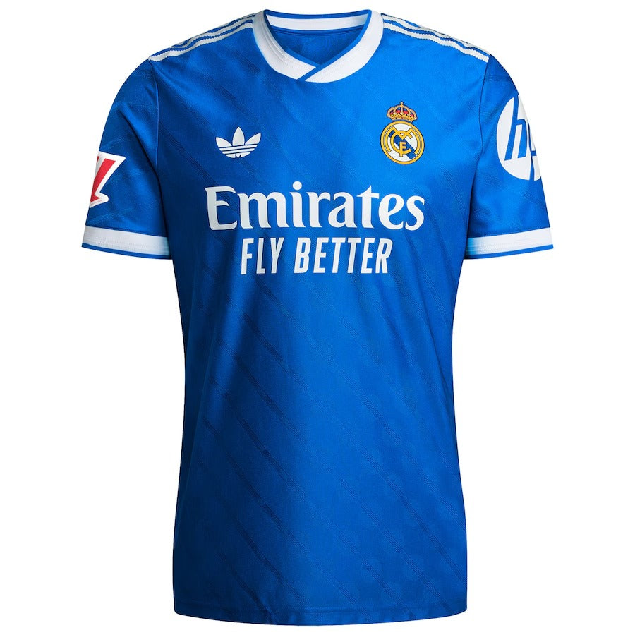 Kylian Mbappé Real Madrid adidas 2025/26 Third Authentic Player Jersey - Blue