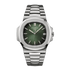 Selfika™ Men's Nautilus Automatic Watch Green Dial 1.6 in