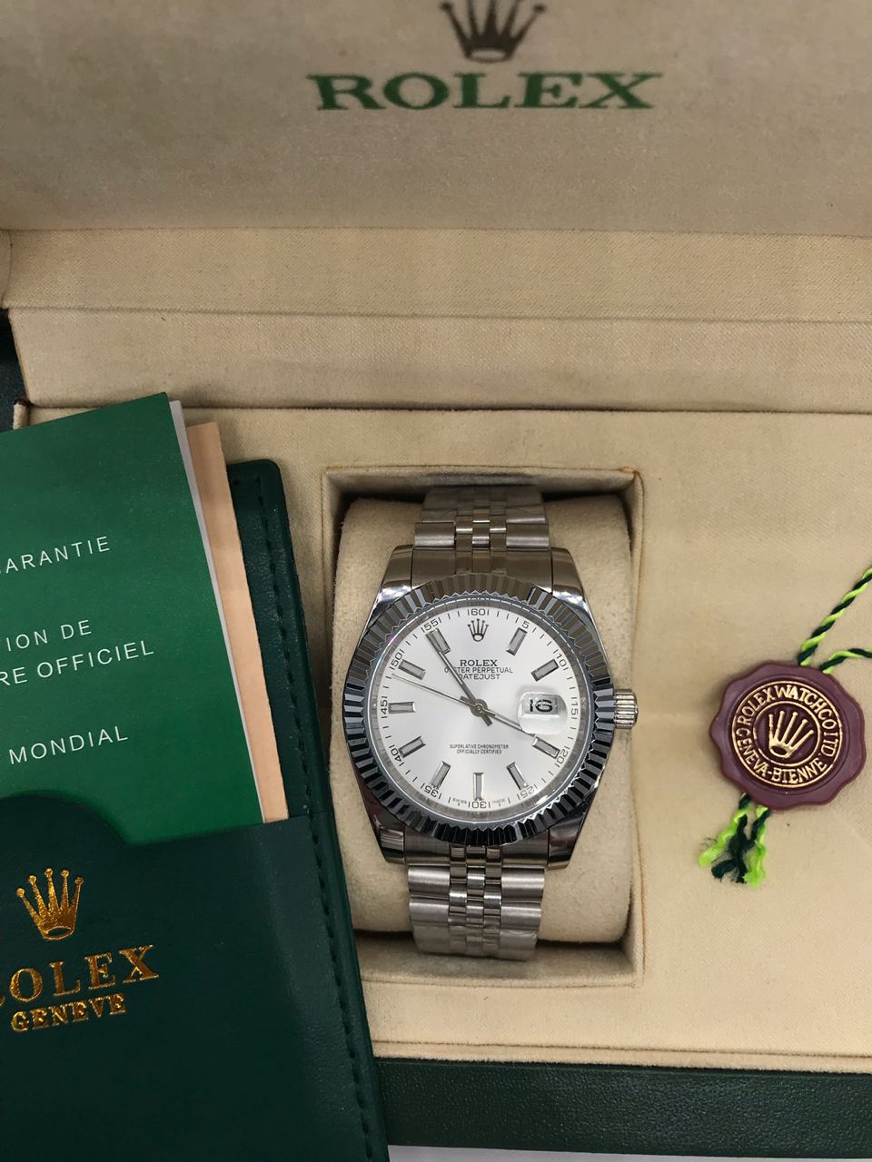 Selfika™ Men's Datejust 41 White Dial Jubilee Watch 126334