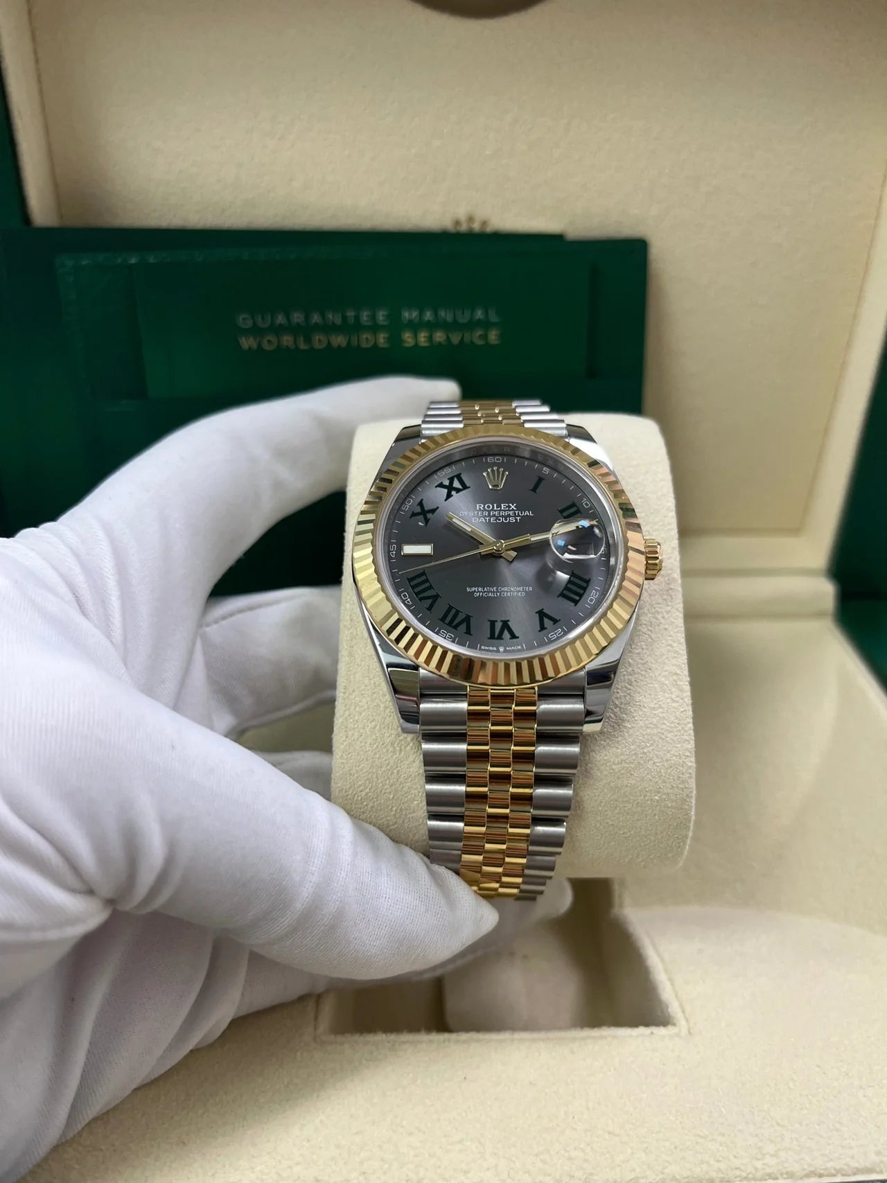 Selfika™ Datejust 41 Two-Tone Yellow Gold Watch