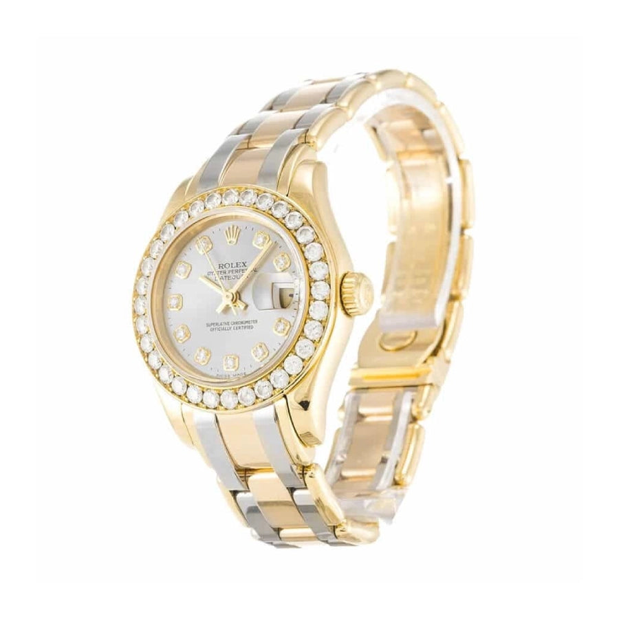 Selfika™ Women's Tridor Pearlmaster 80298-0048 Luxury Watch