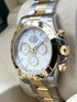 Selfika™ Men's Two Tone Chronograph Watch 1.6 in White Dial 126503