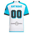 Adidas Sporting Kansas City custom jersey in white and blue with customizable name and number