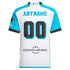 Adidas Sporting Kansas City custom jersey in white and blue with customizable name and number